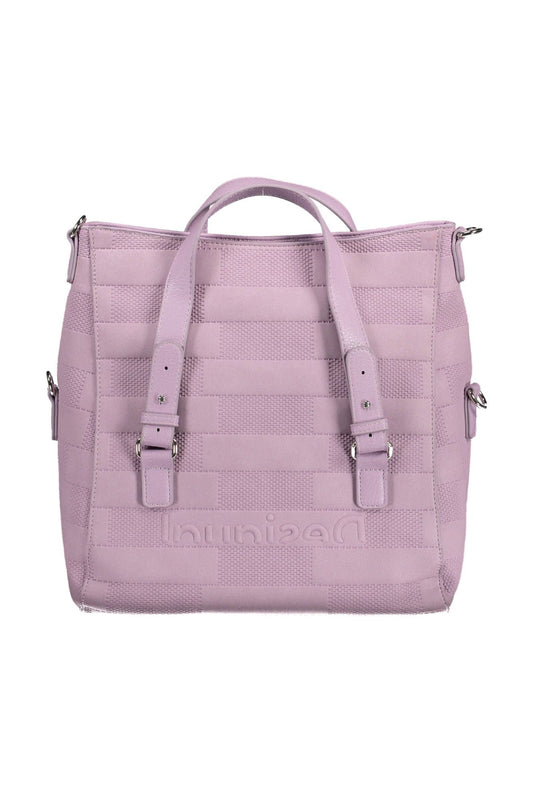 Purple Polyester Handbag