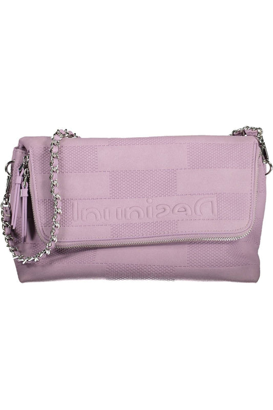 Purple Polyester Handbag