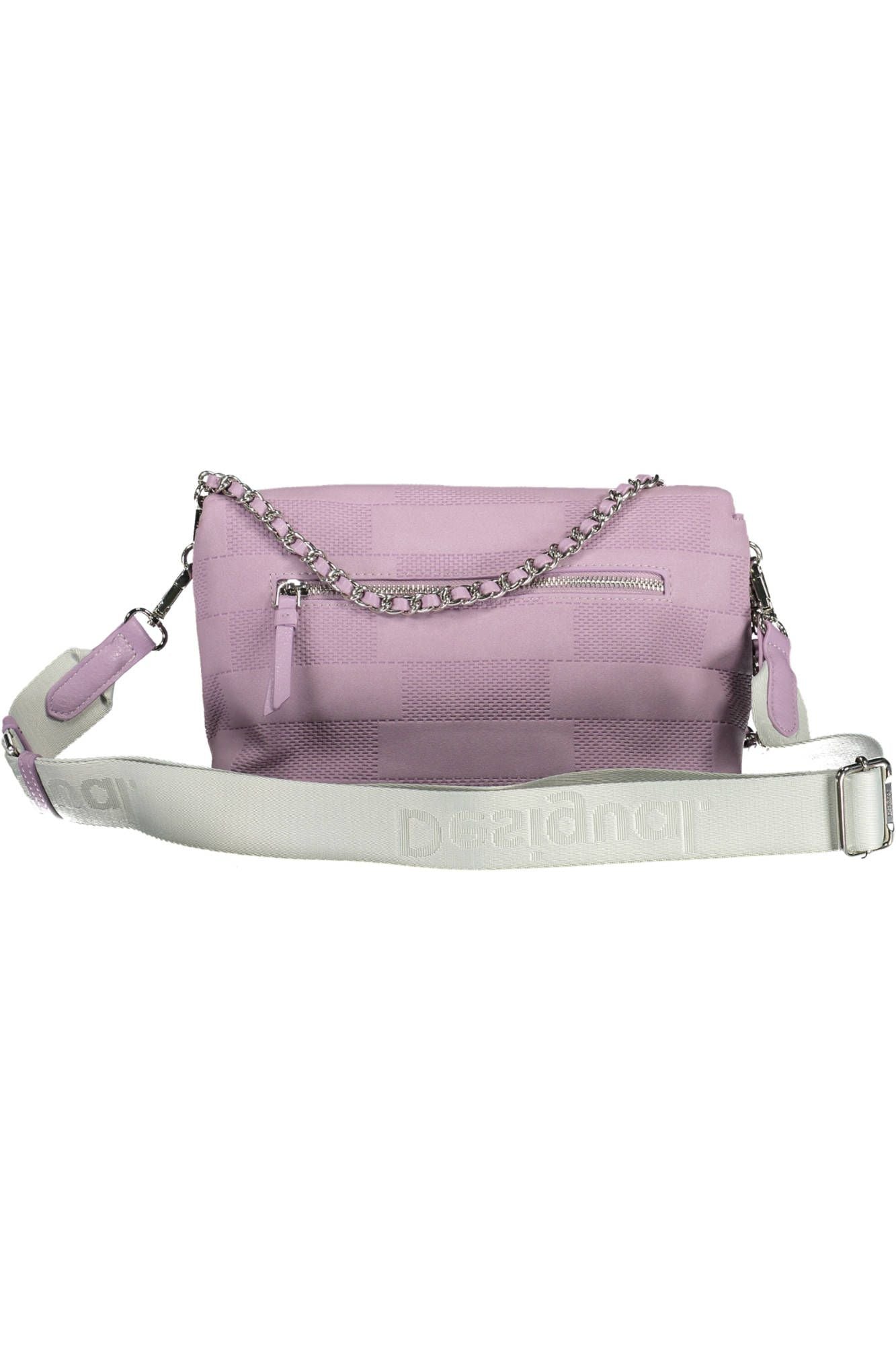 Purple Polyester Handbag