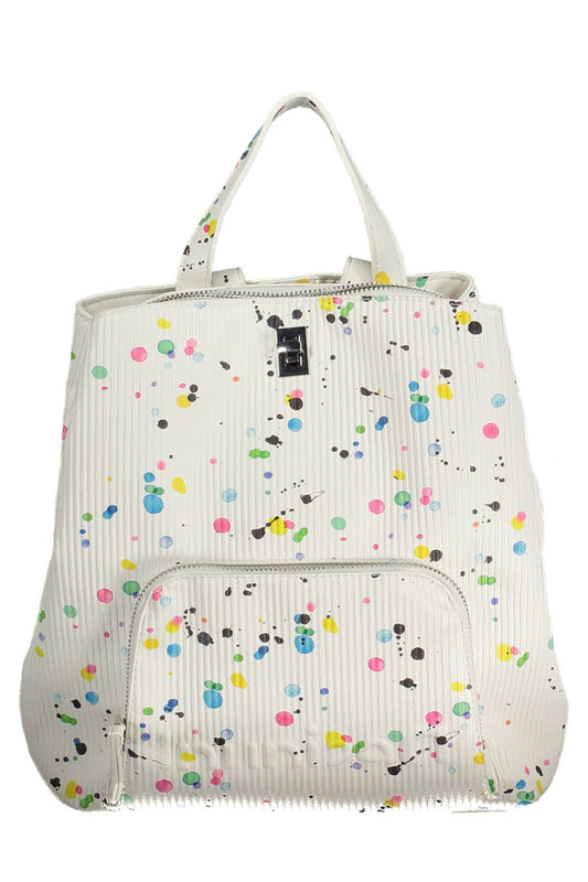 White Polyurethane Backpack