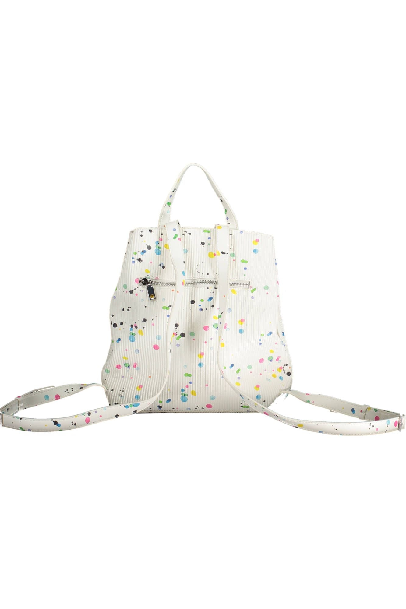 White Polyurethane Backpack