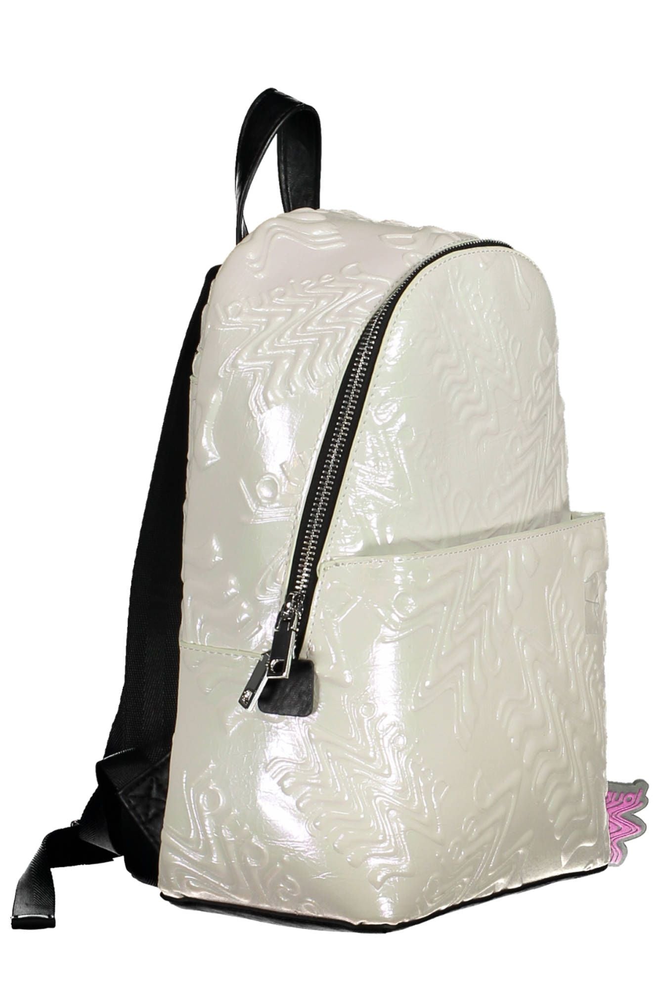 White Polyurethane Backpack