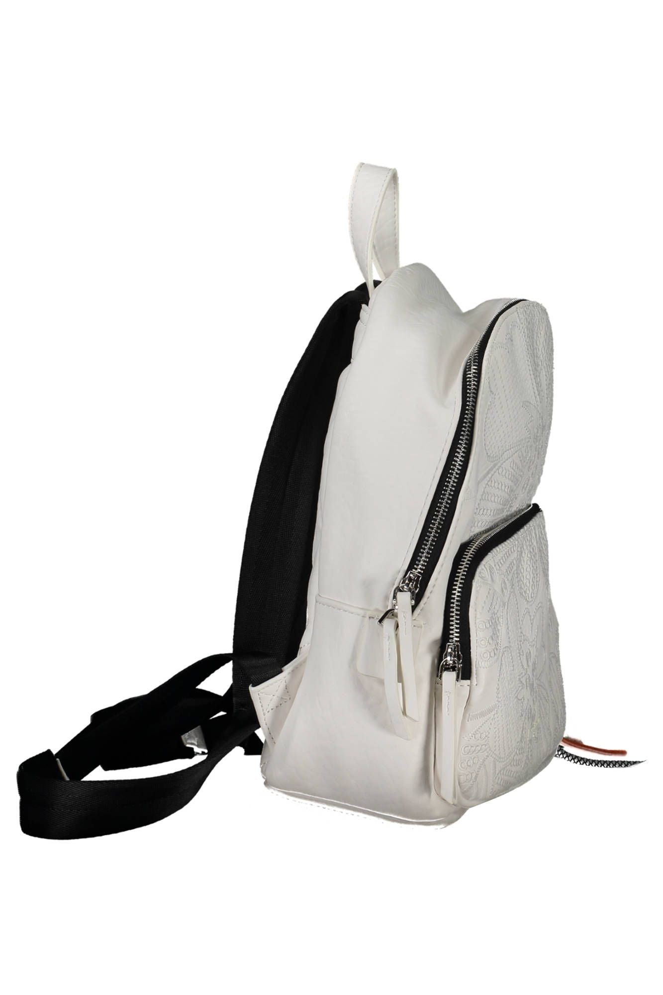 White Polyurethane Backpack