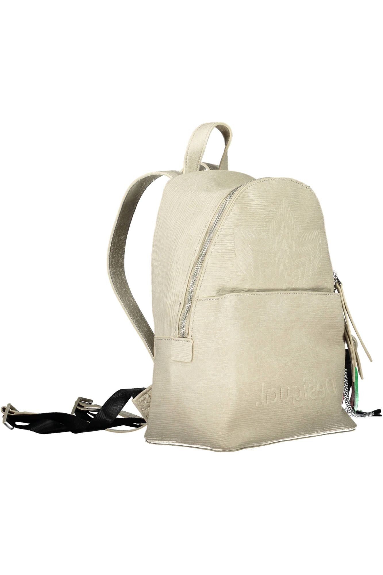 White Polyurethane Backpack