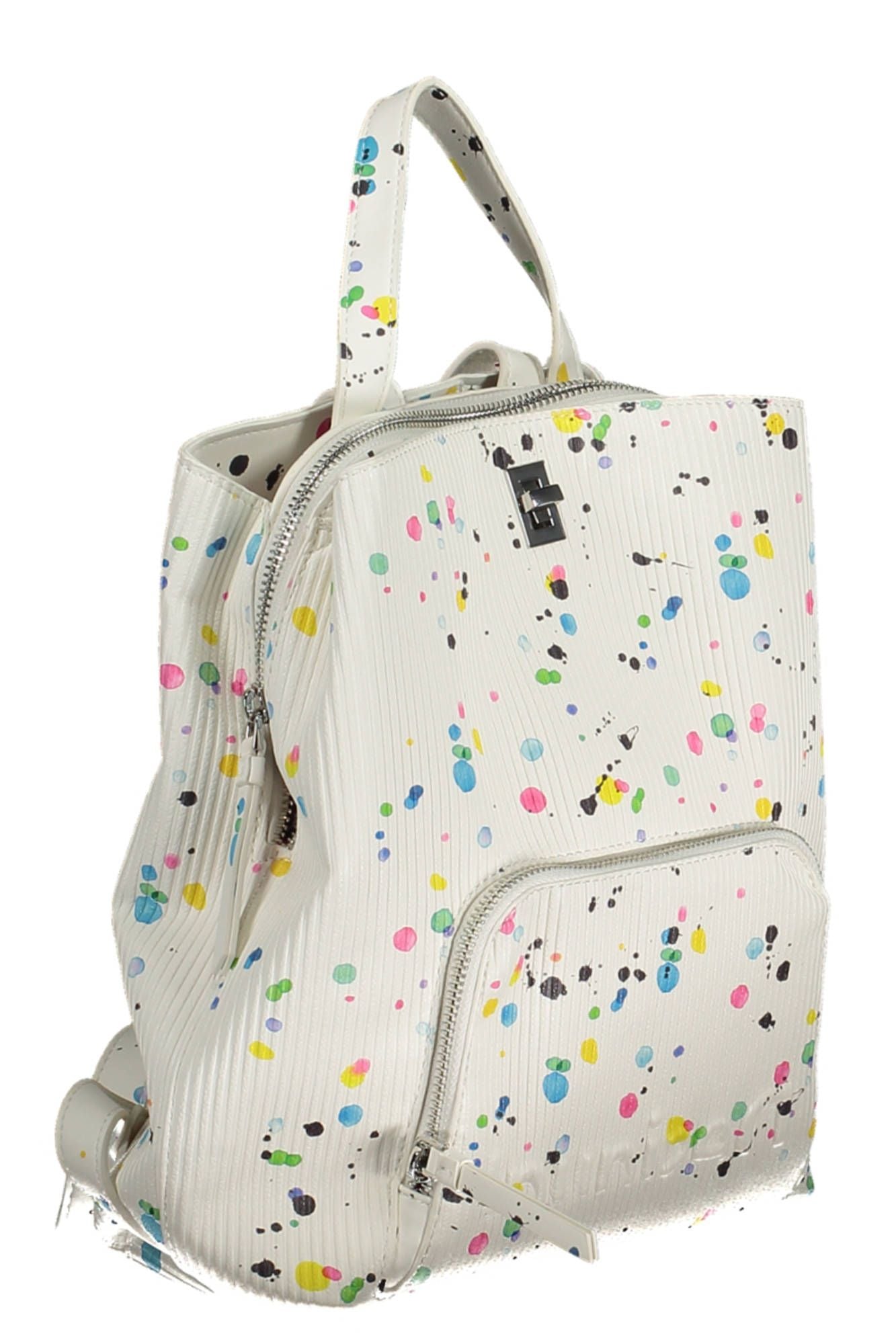 White Polyurethane Backpack