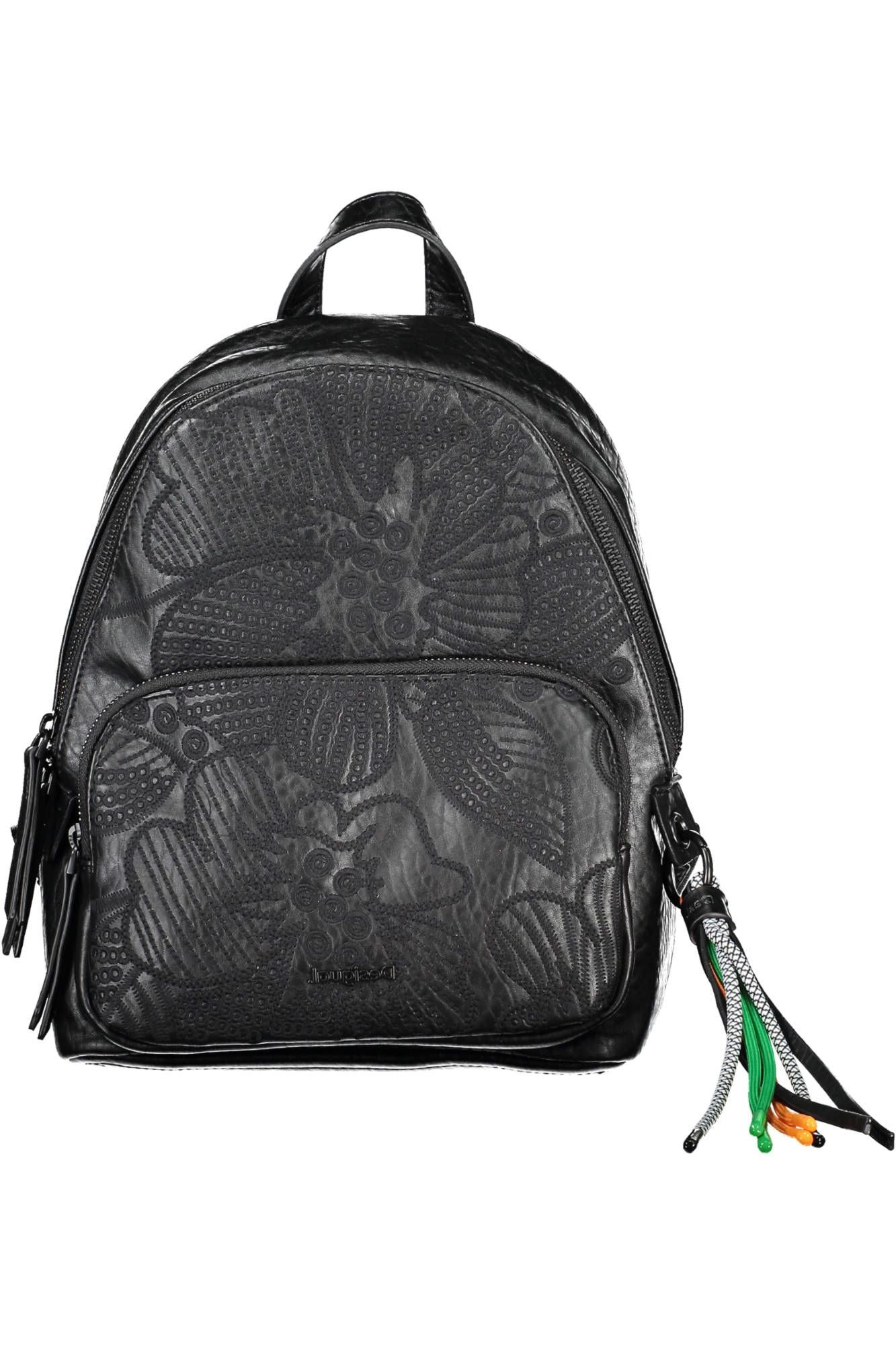 Black Polyurethane Backpack