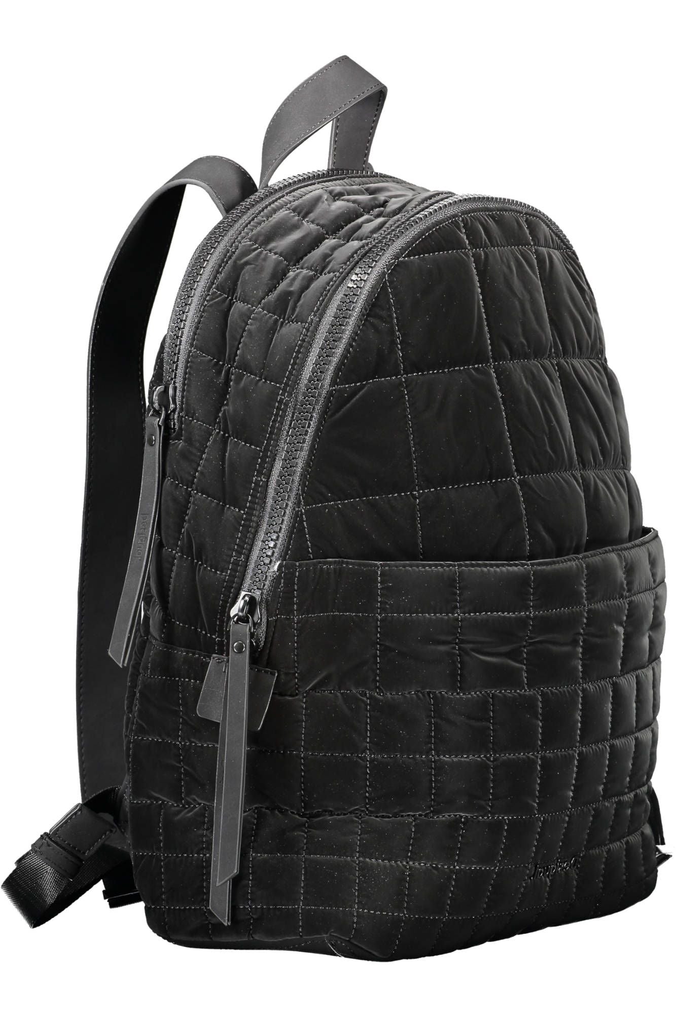 Black Polyurethane Backpack