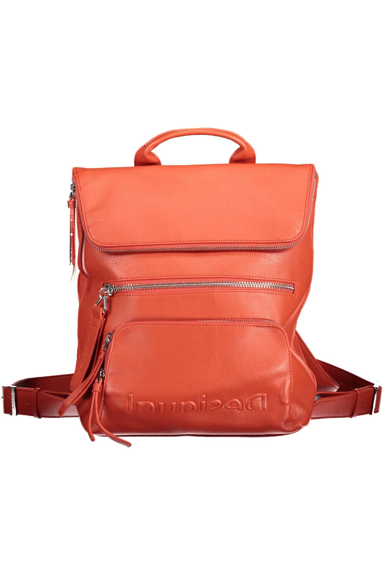 Red Polyurethane Backpack