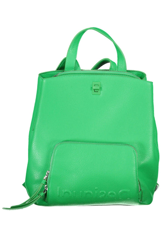 Green Polyurethane Backpack