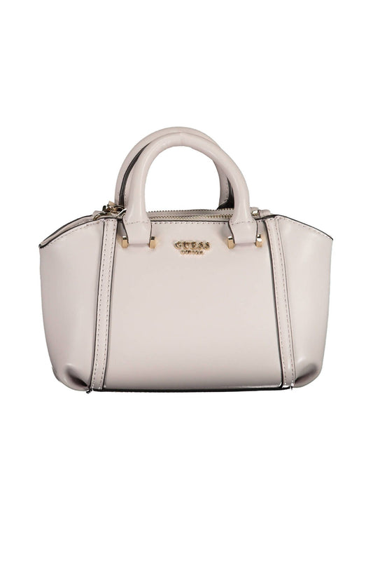 Gray Polyurethane Handbag