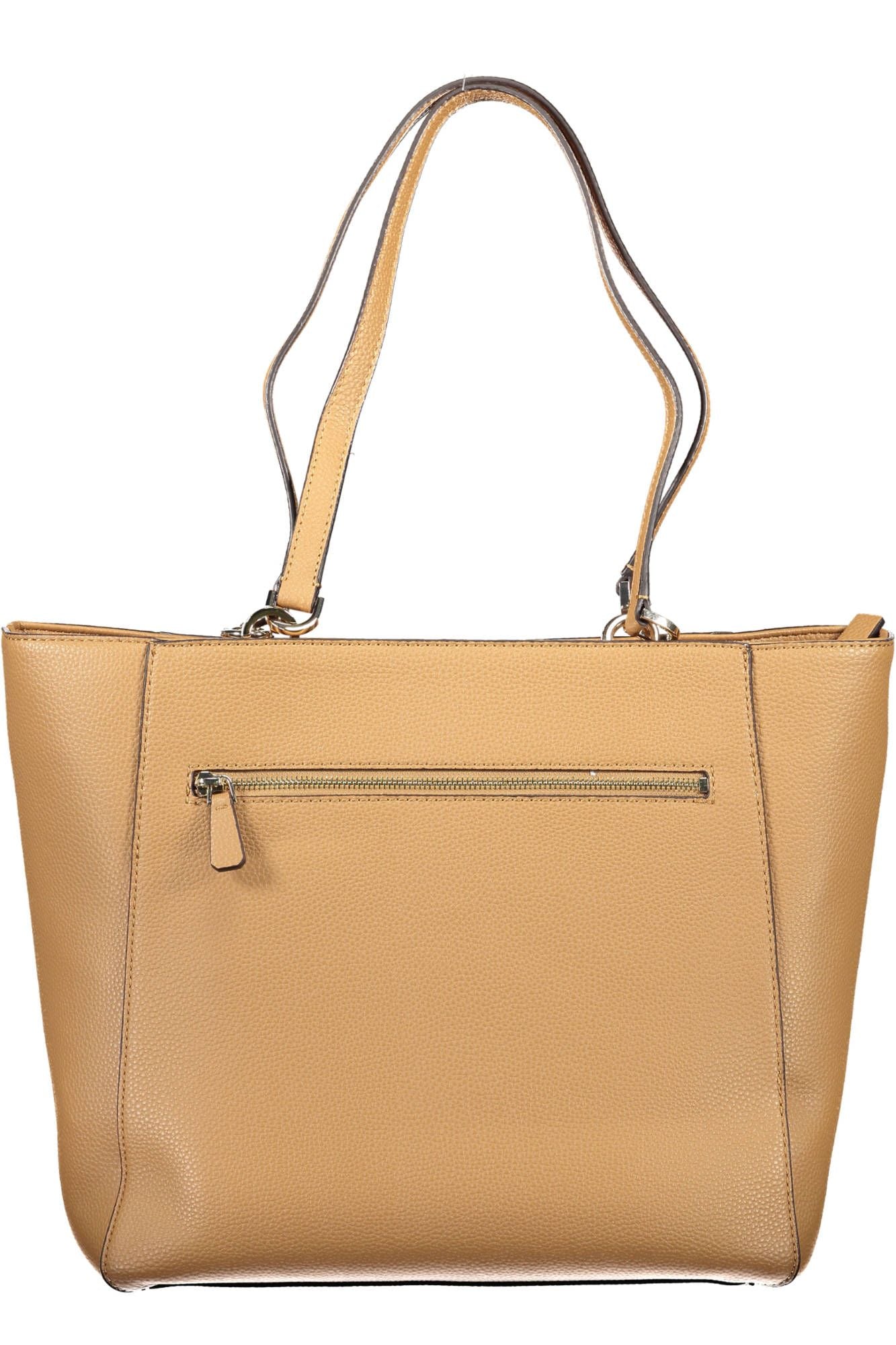 Brown Polyurethane Handbag