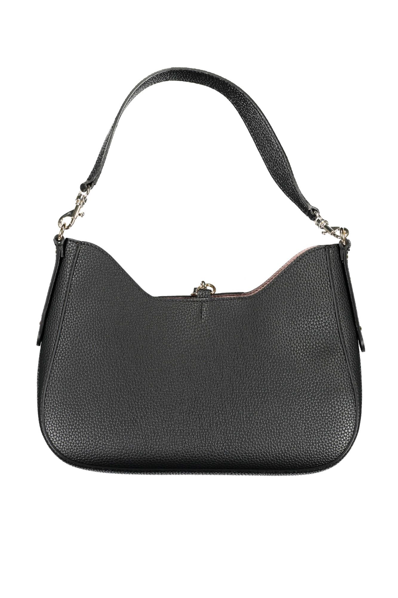 Black Polyurethane Handbag