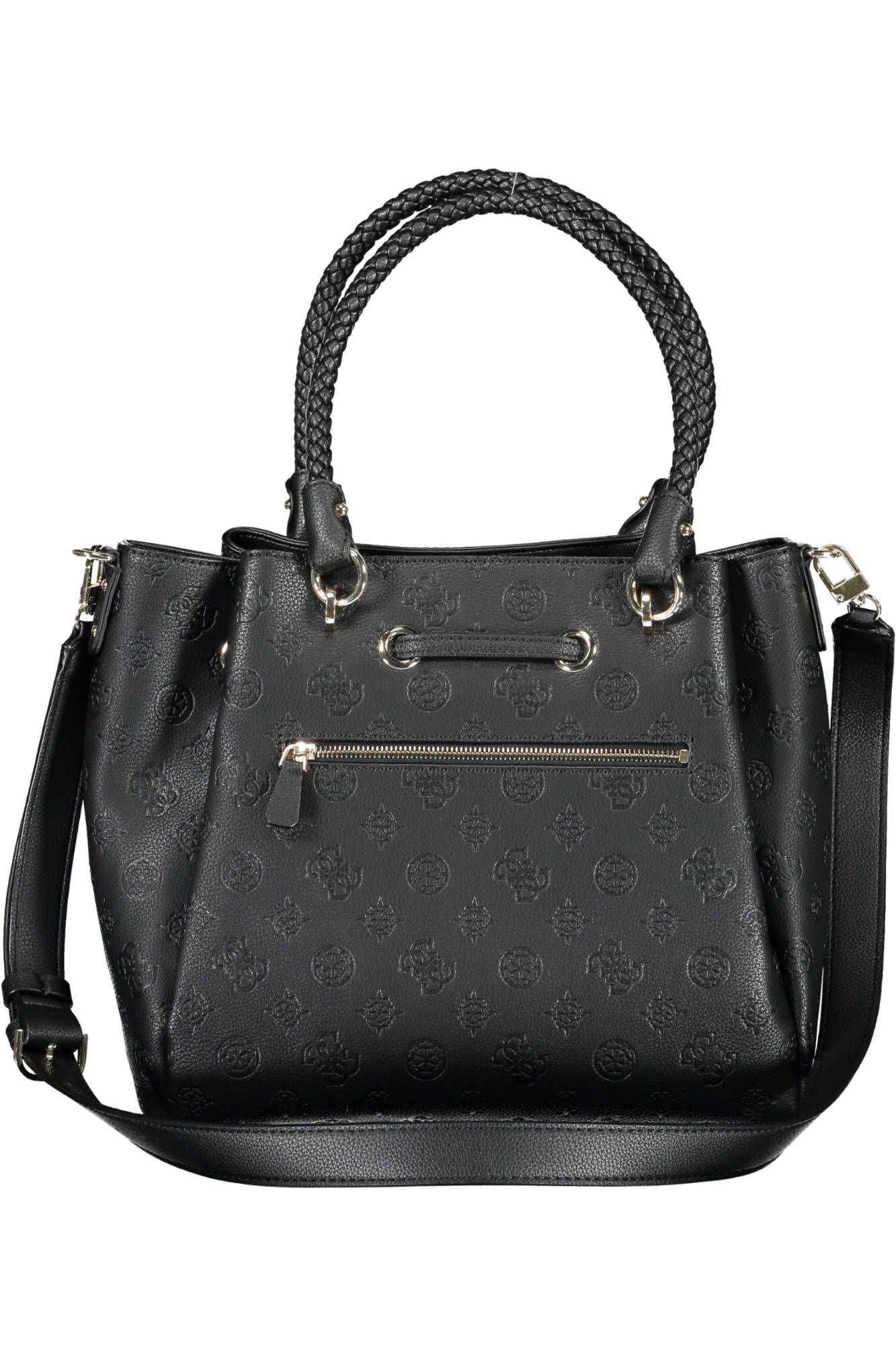 Black Polyurethane Handbag