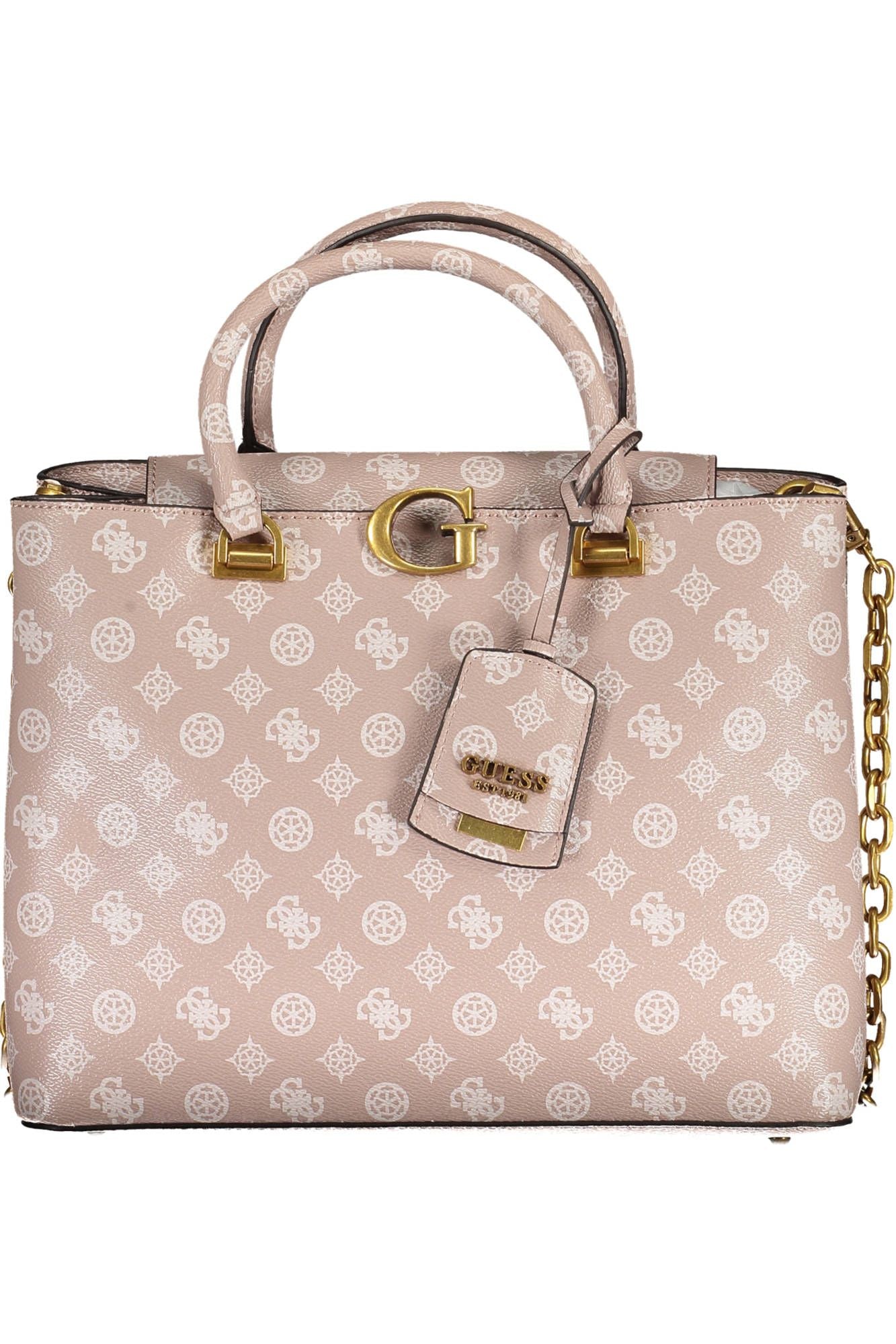 Pink Polyurethane Handbag