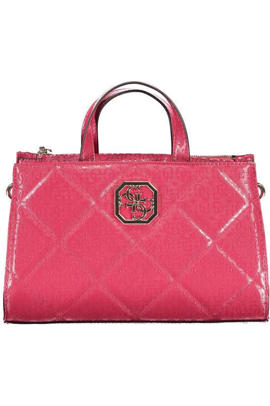 Pink Polyurethane Handbag