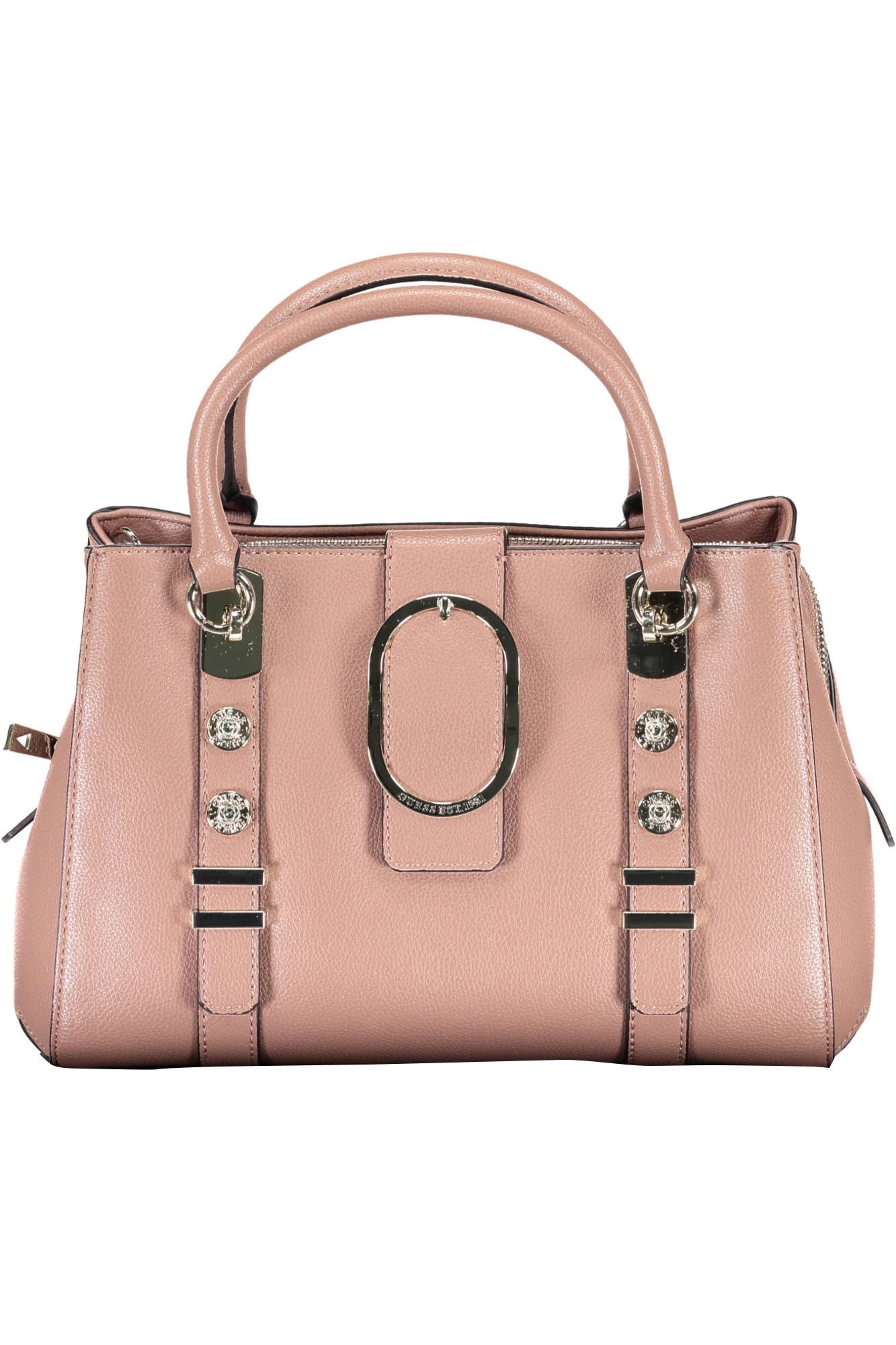 Pink Polyurethane Handbag