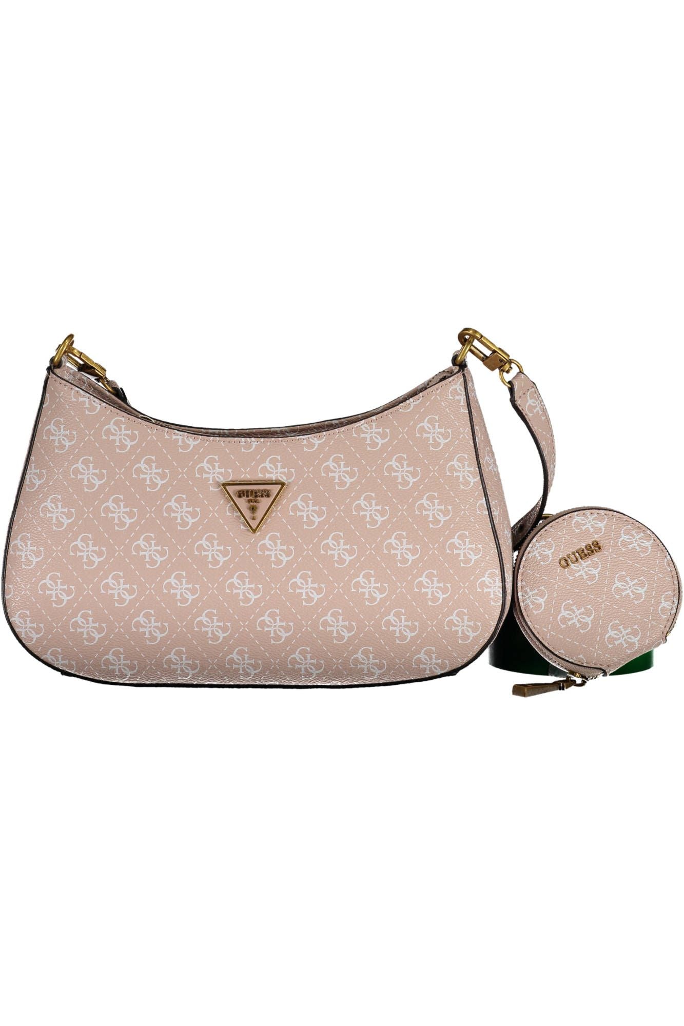 Pink Polyurethane Handbag