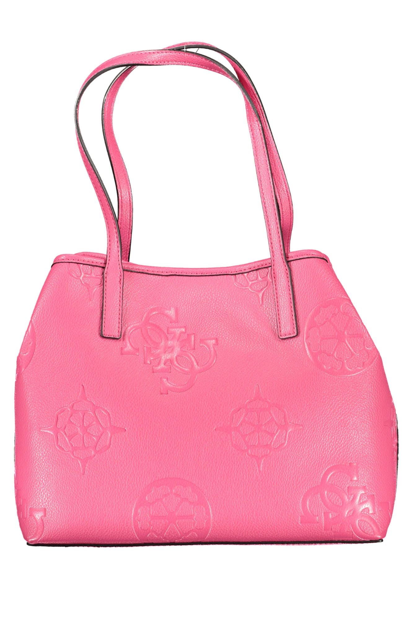 Pink Polyurethane Handbag