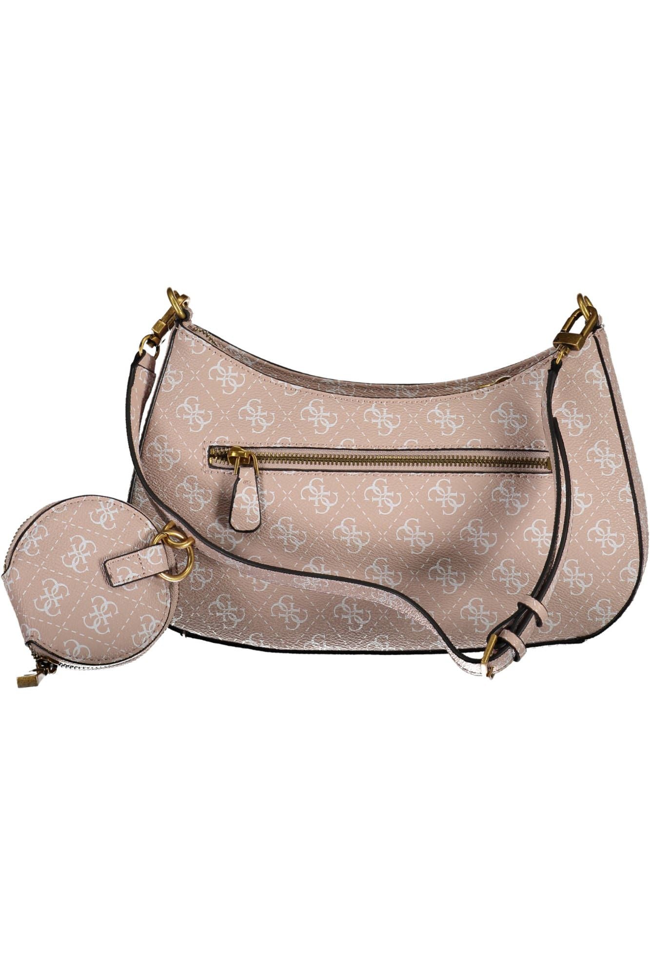 Pink Polyurethane Handbag