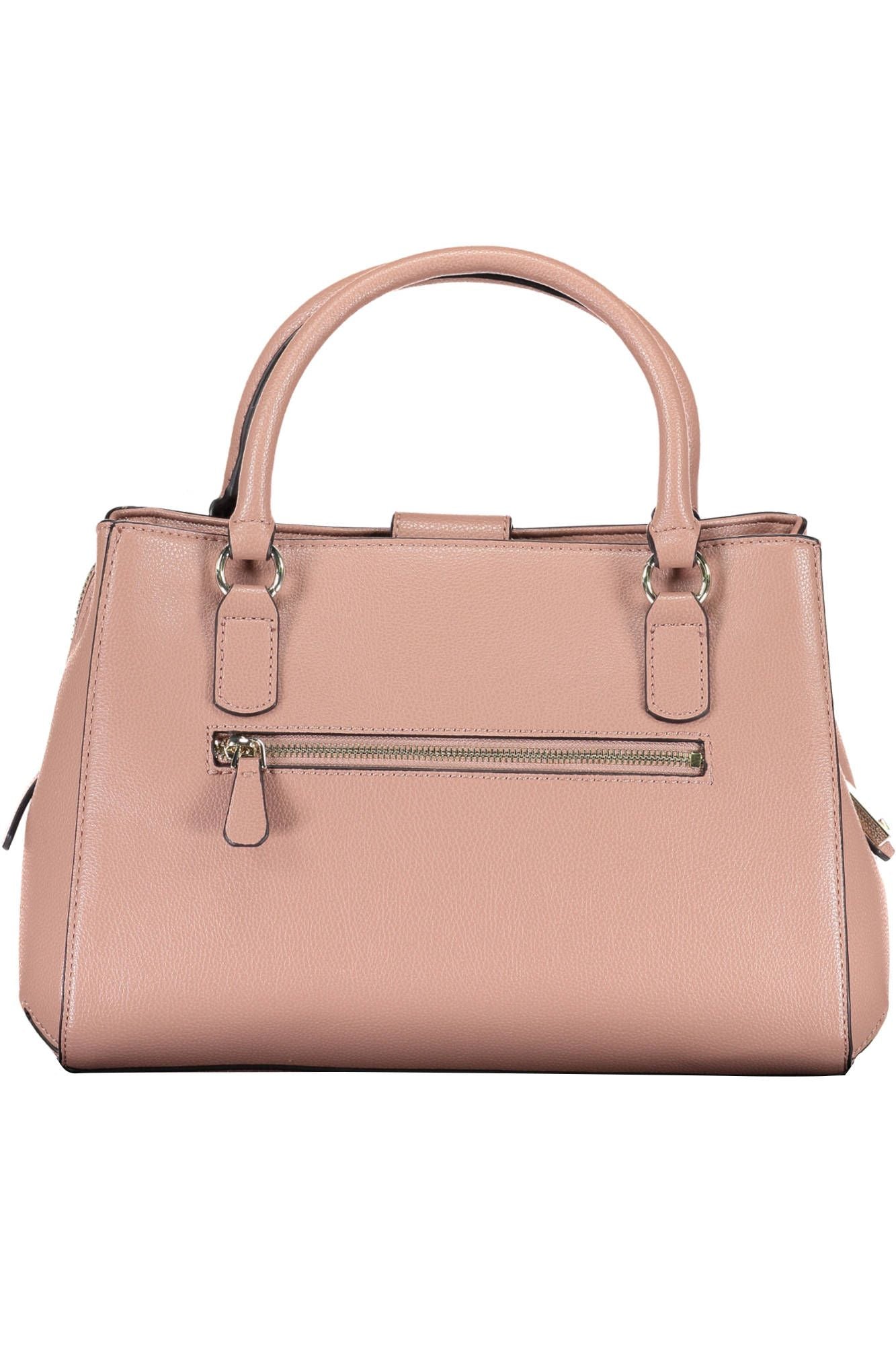 Pink Polyurethane Handbag