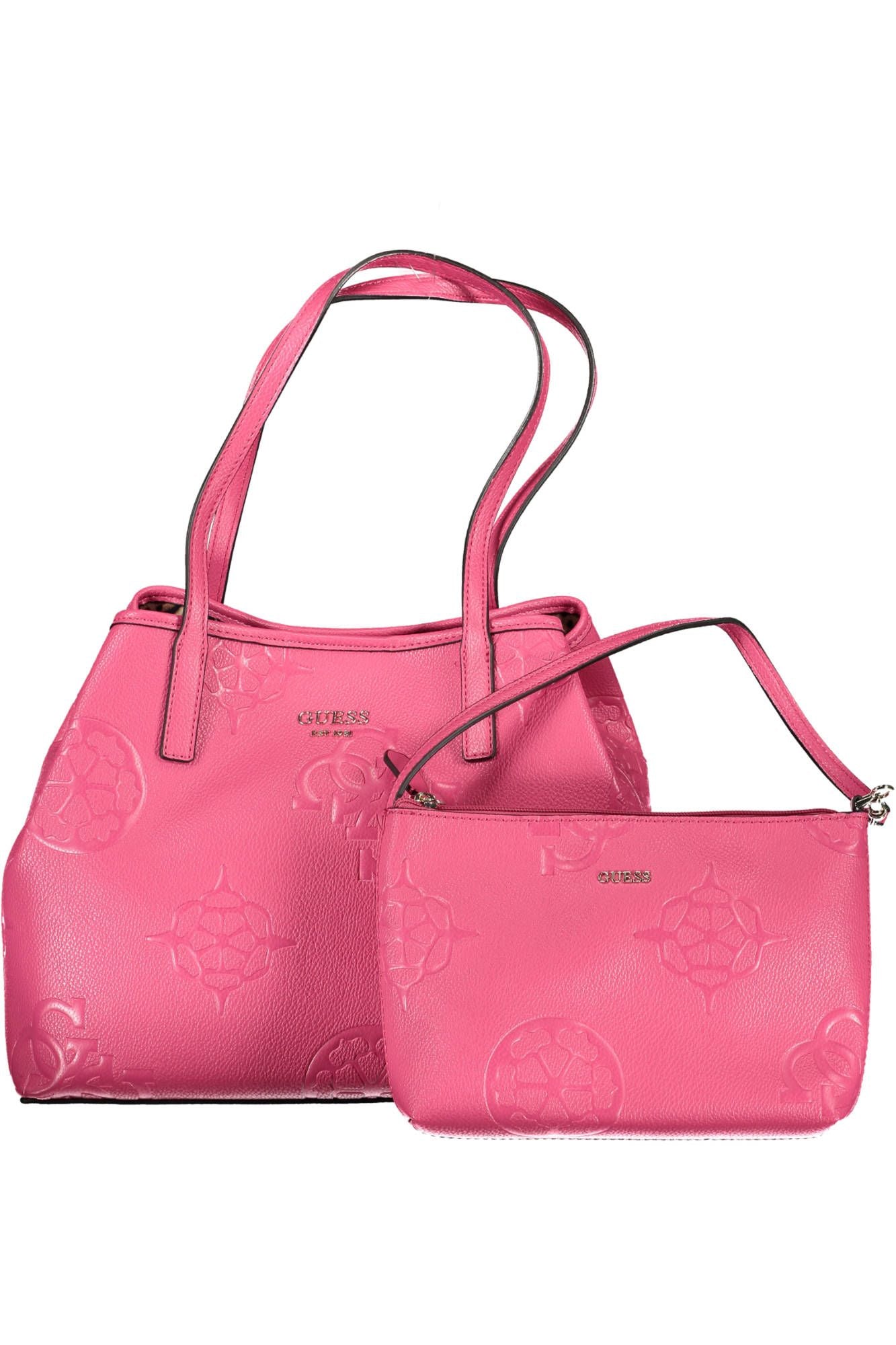 Pink Polyurethane Handbag