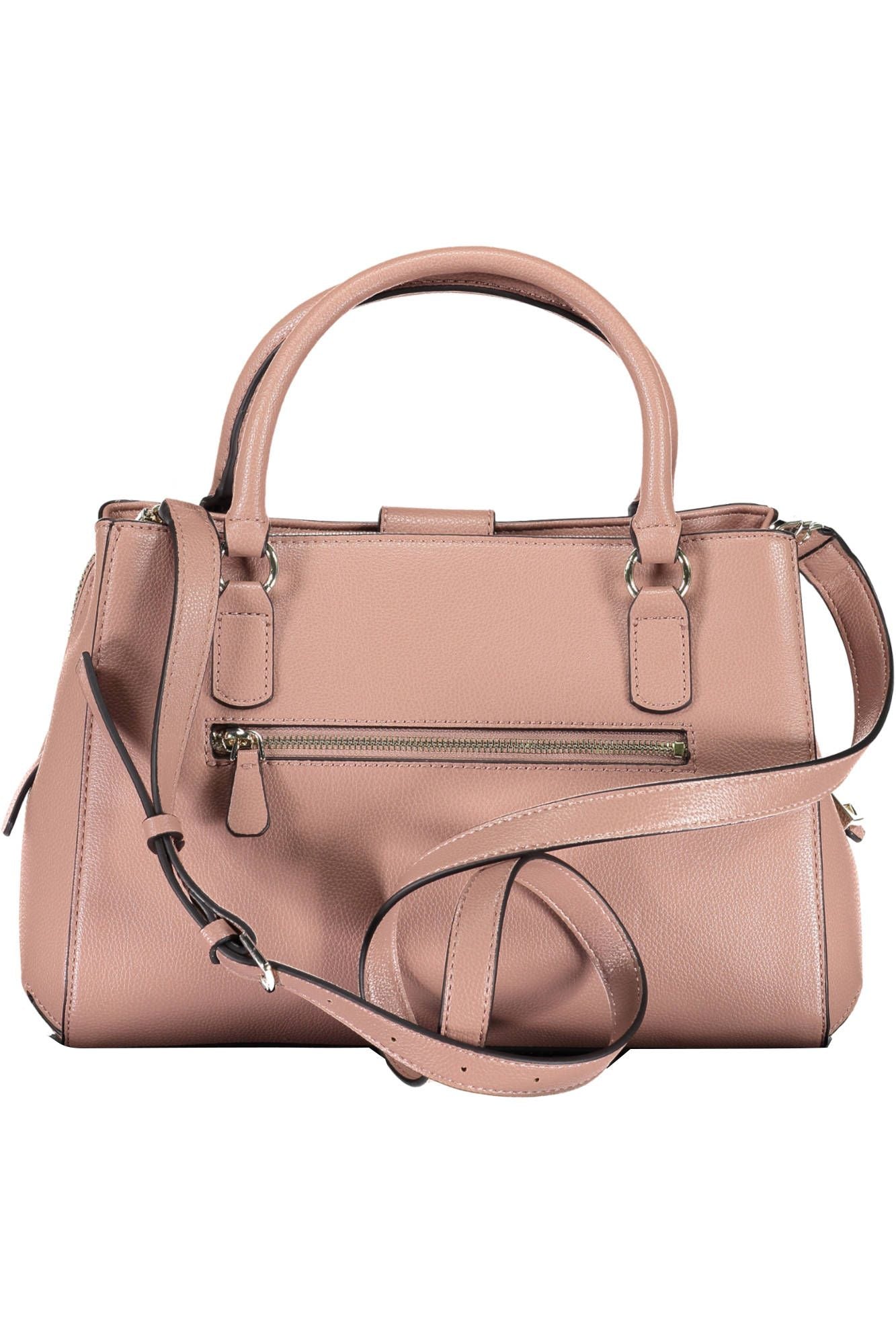 Pink Polyurethane Handbag