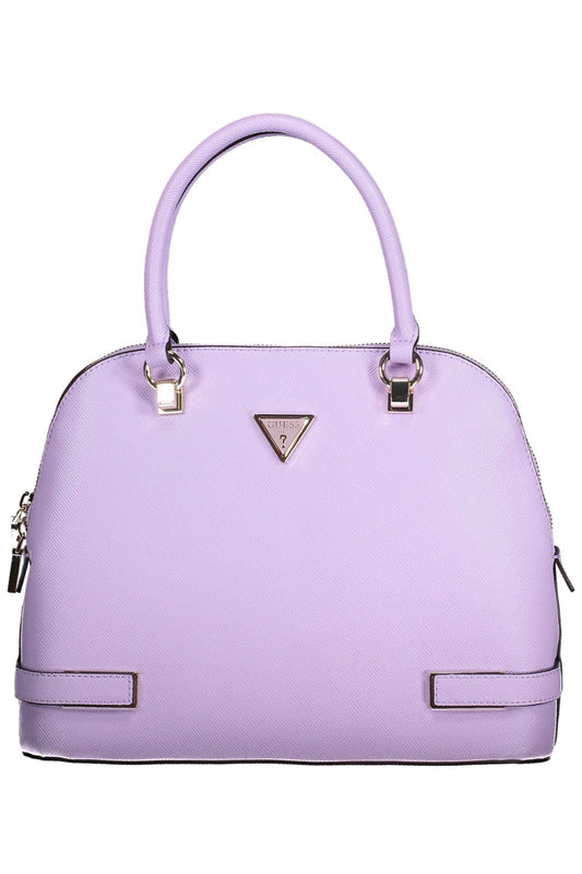 Purple Polyurethane Handbag