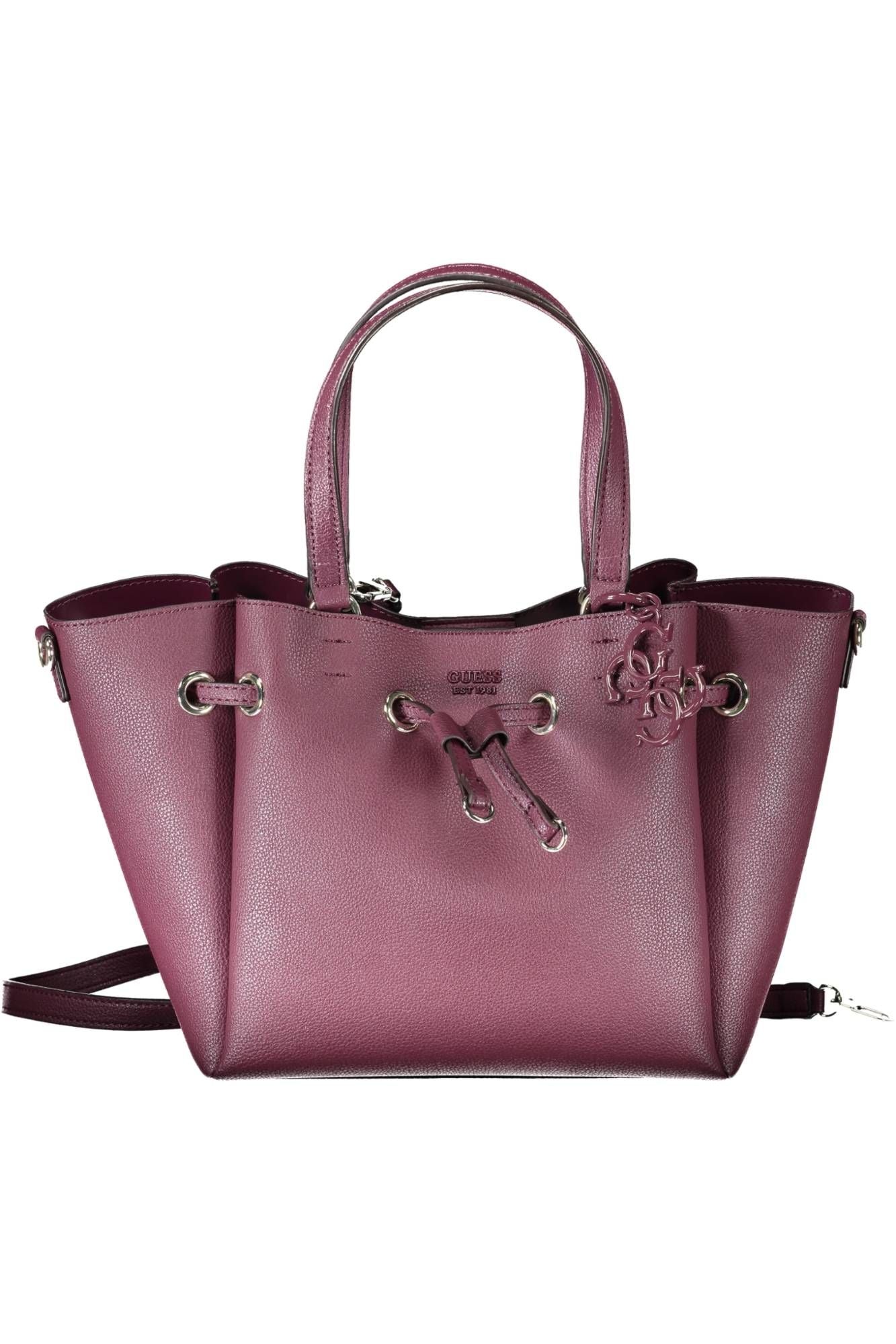 Purple Polyurethane Handbag