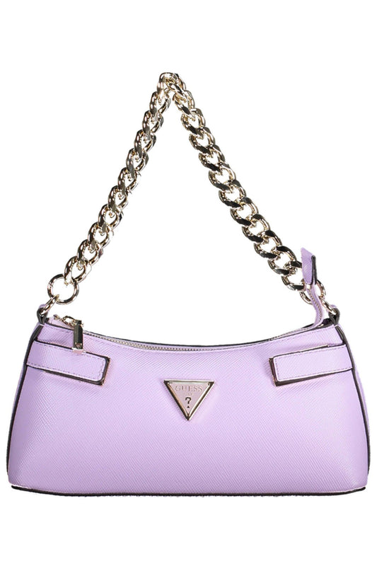 Purple Polyurethane Handbag