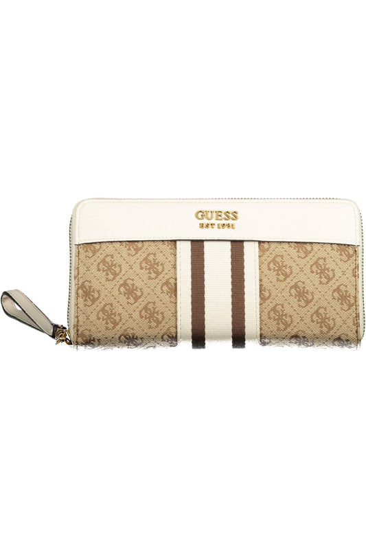 Beige Polyester Wallet