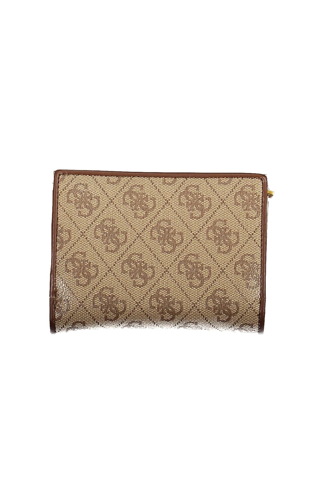 Beige Polyurethane Wallet