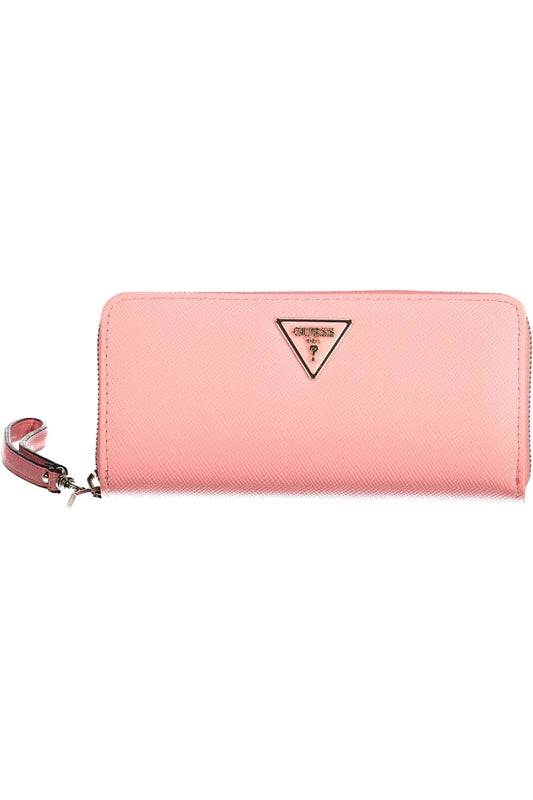 Pink Polyurethane Wallet