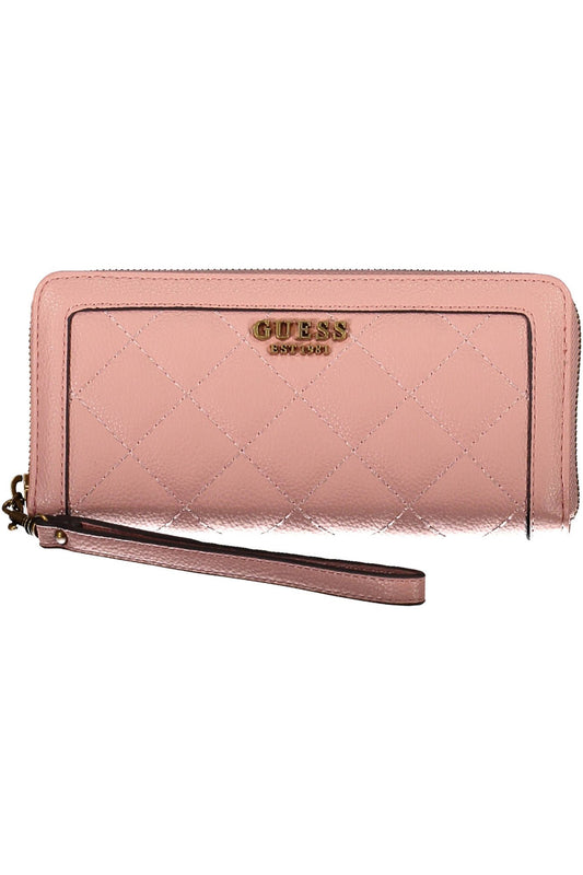 Pink Polyurethane Wallet