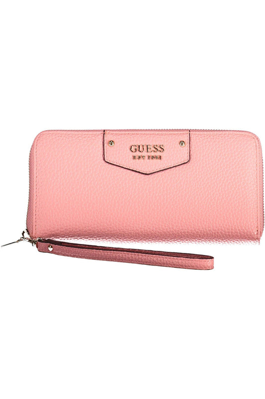 Pink Polyurethane Wallet