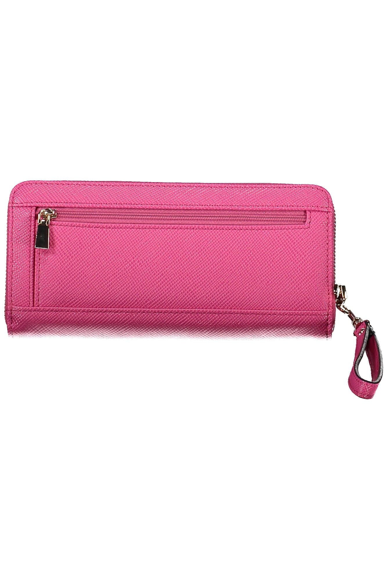 Pink Polyurethane Wallet