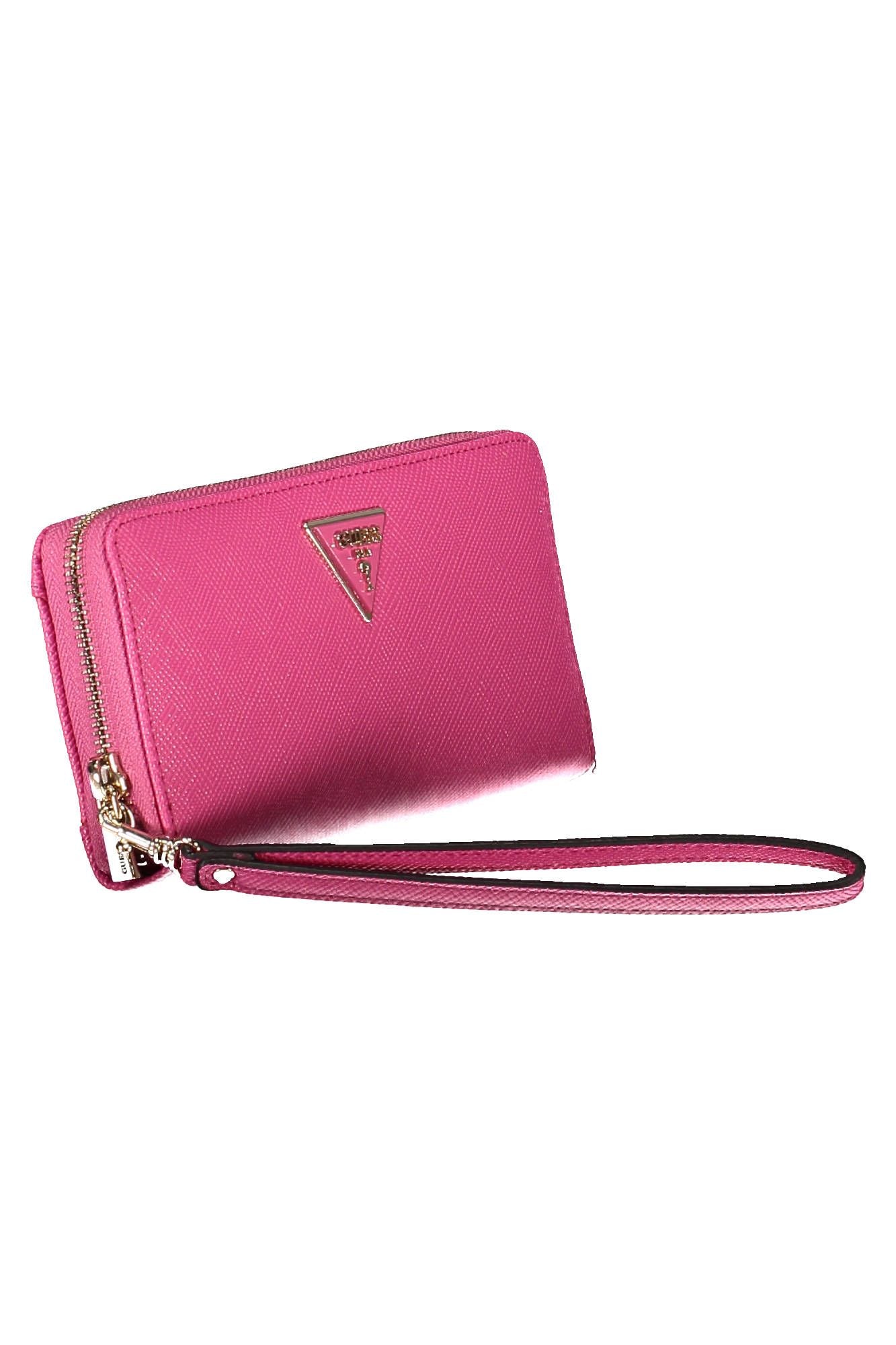 Pink Polyurethane Wallet