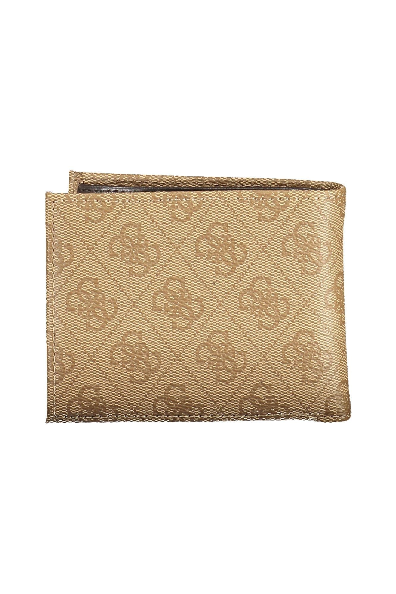 Beige Polyurethane Wallet