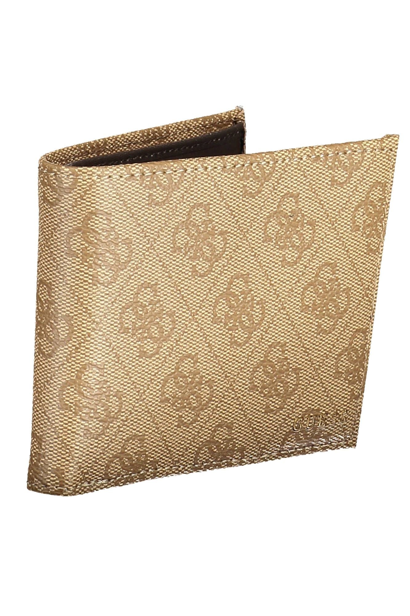 Beige Polyurethane Wallet