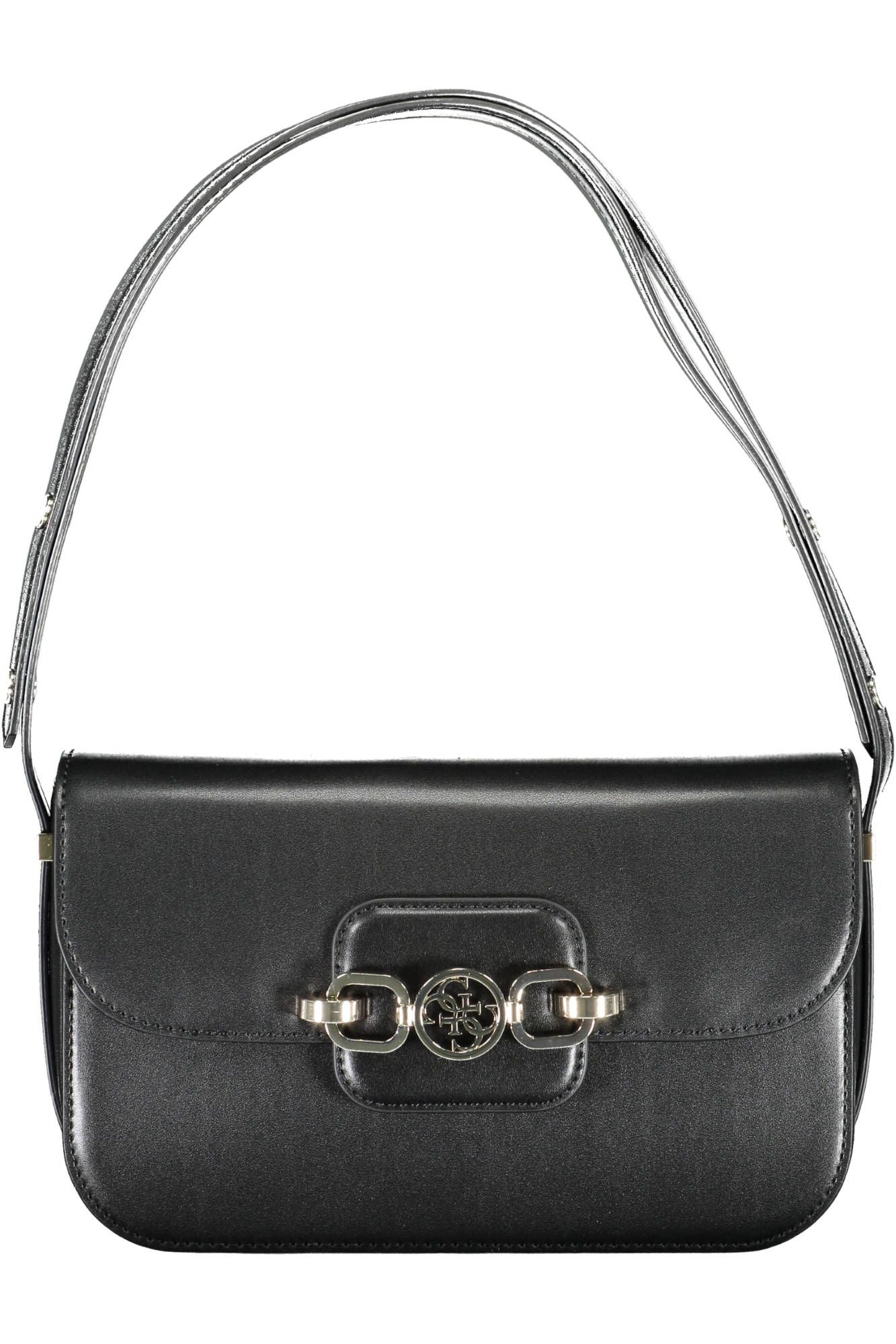 Black Polyurethane Handbag