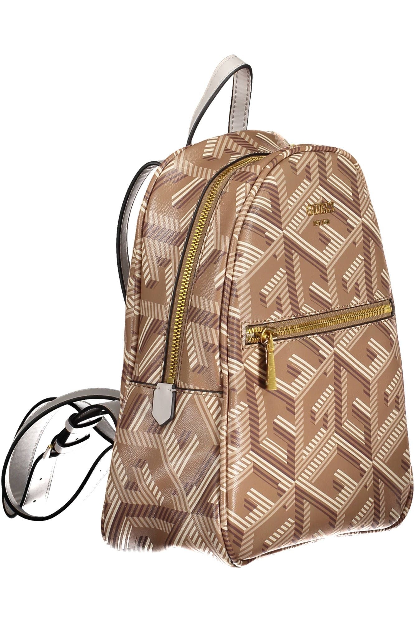 Brown Polyurethane Backpack