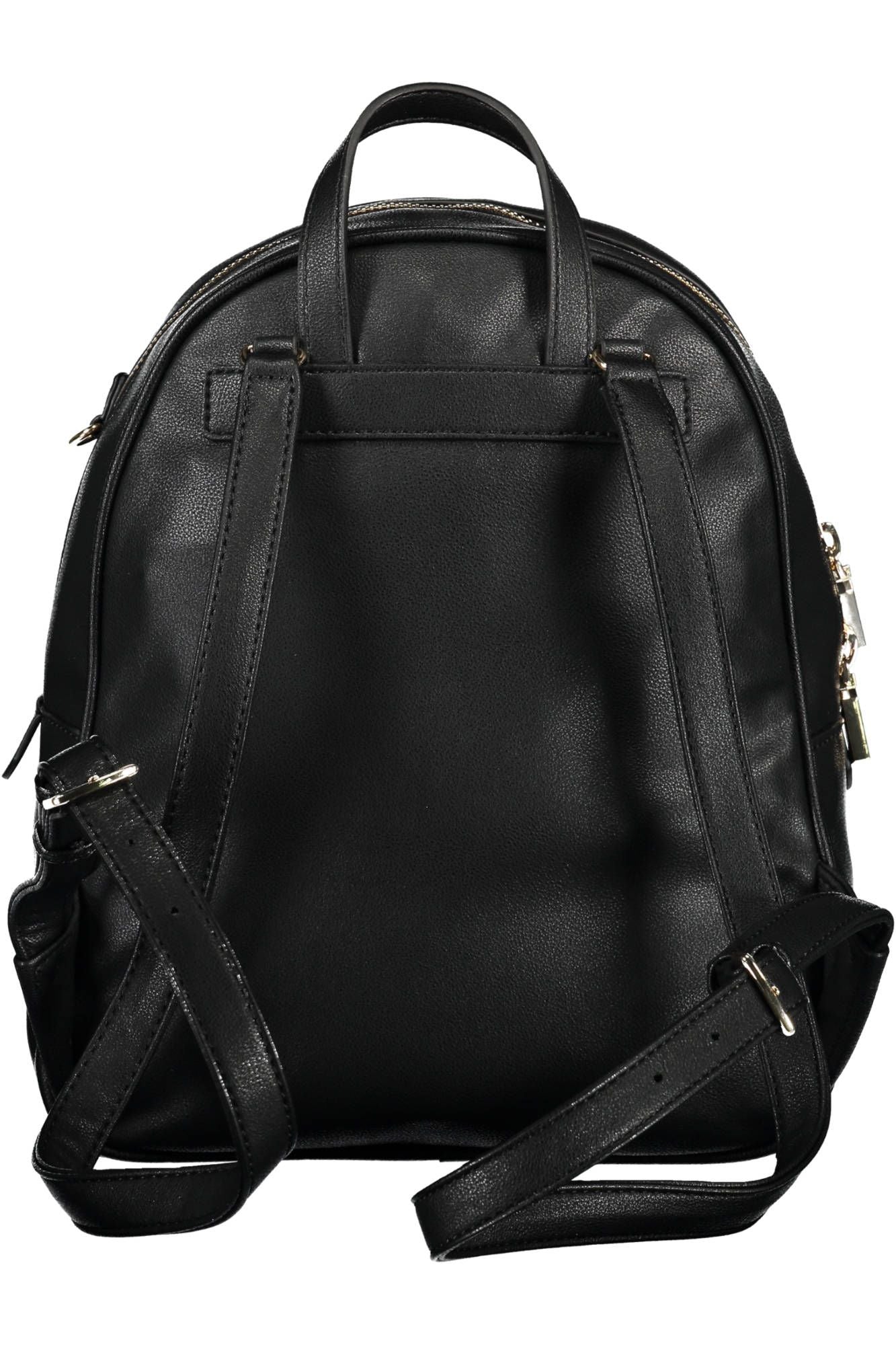 Black Polyurethane Backpack