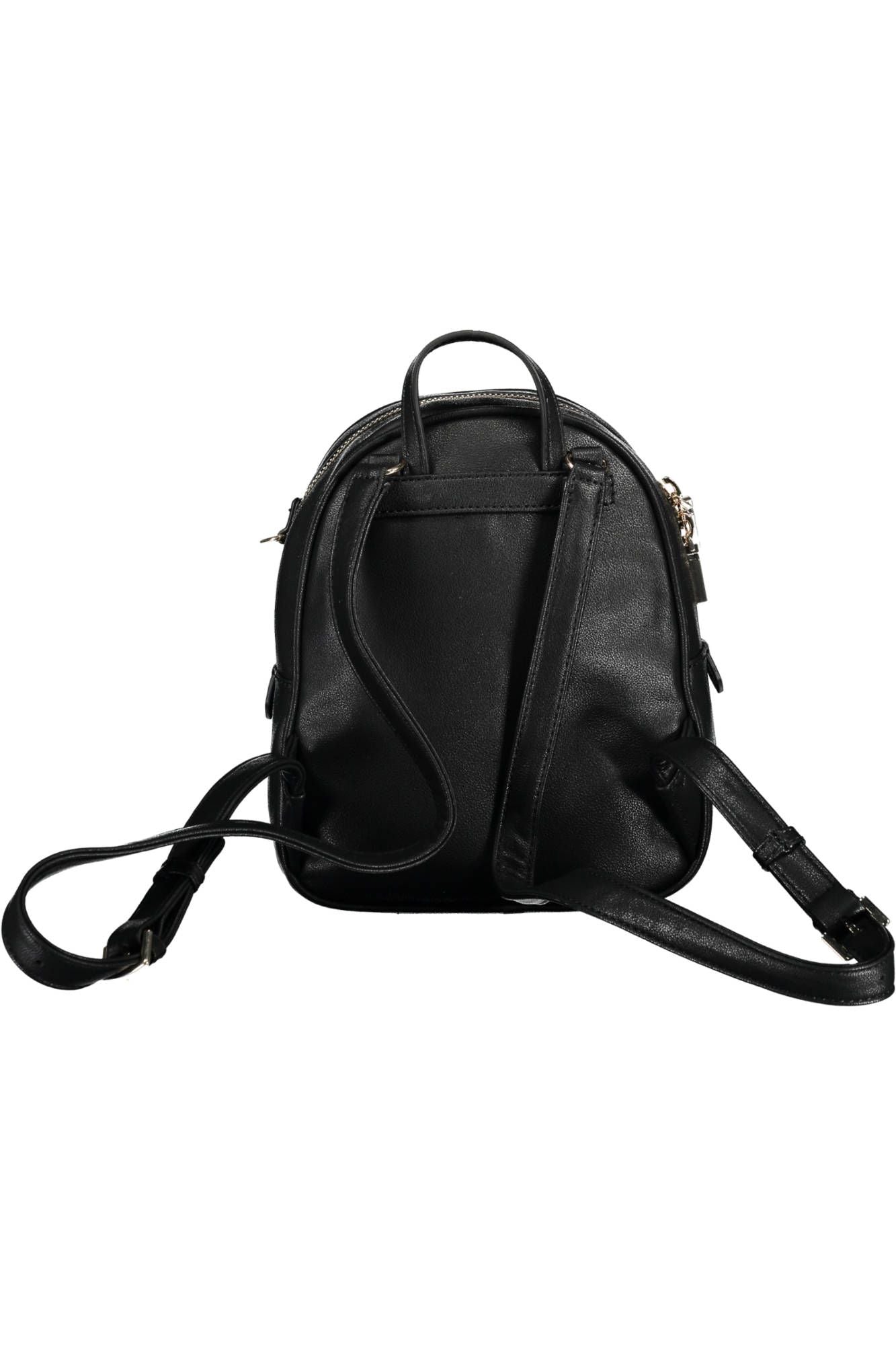 Black Polyurethane Backpack