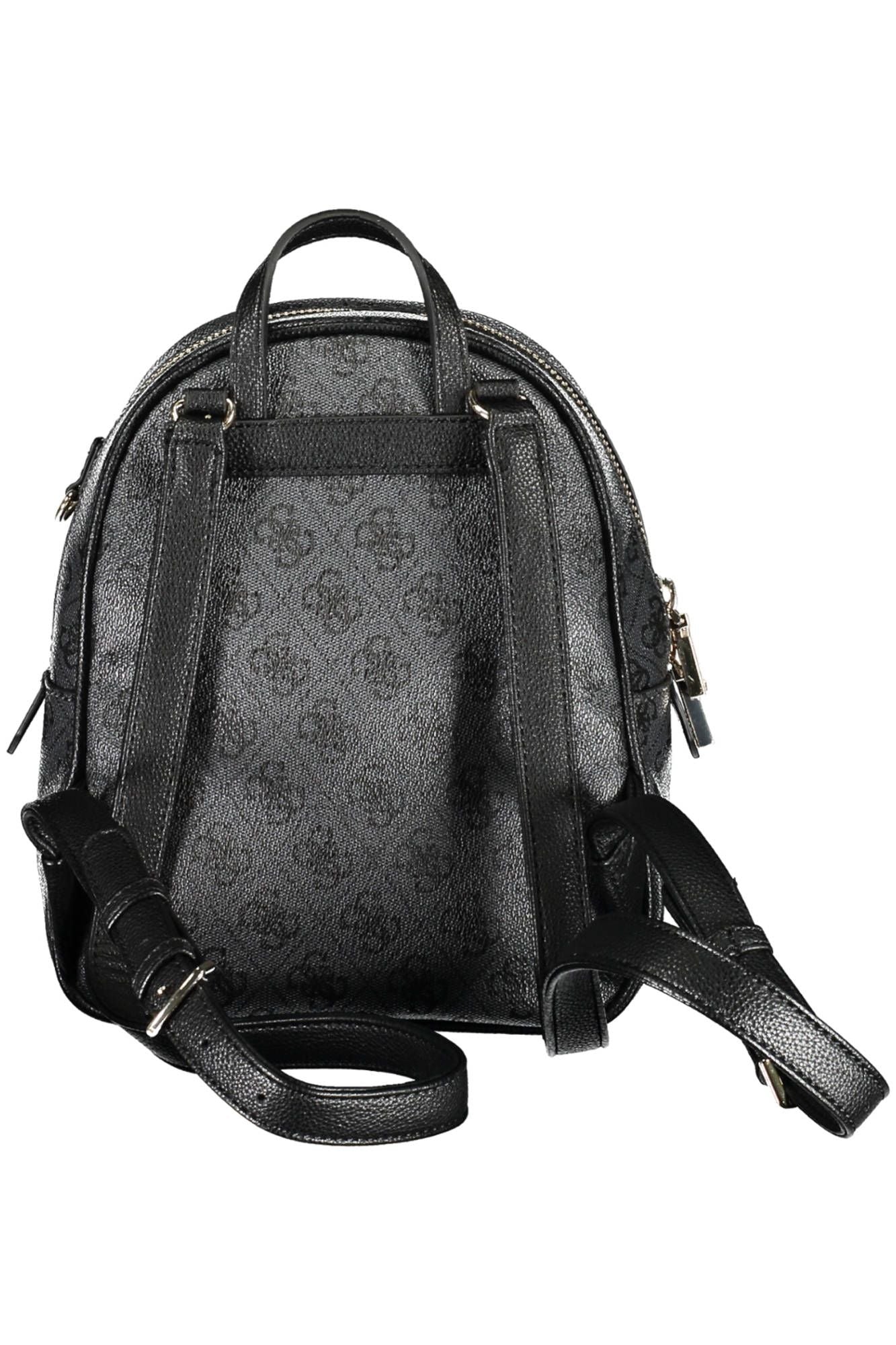 Black Polyurethane Backpack