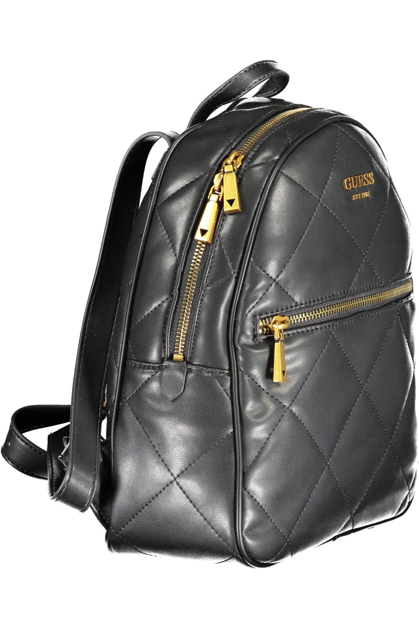 Black Polyurethane Backpack