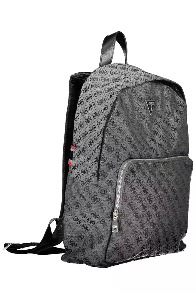 Black Polyester Backpack