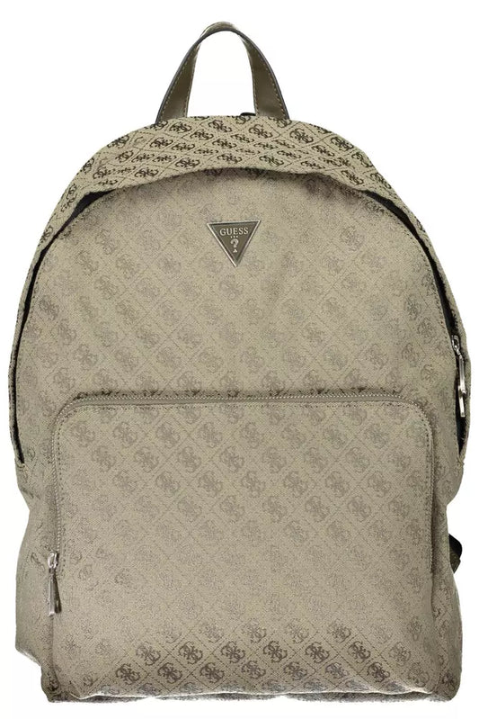 Green Polyester Backpack