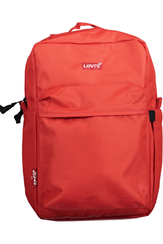 Red Polyester Backpack