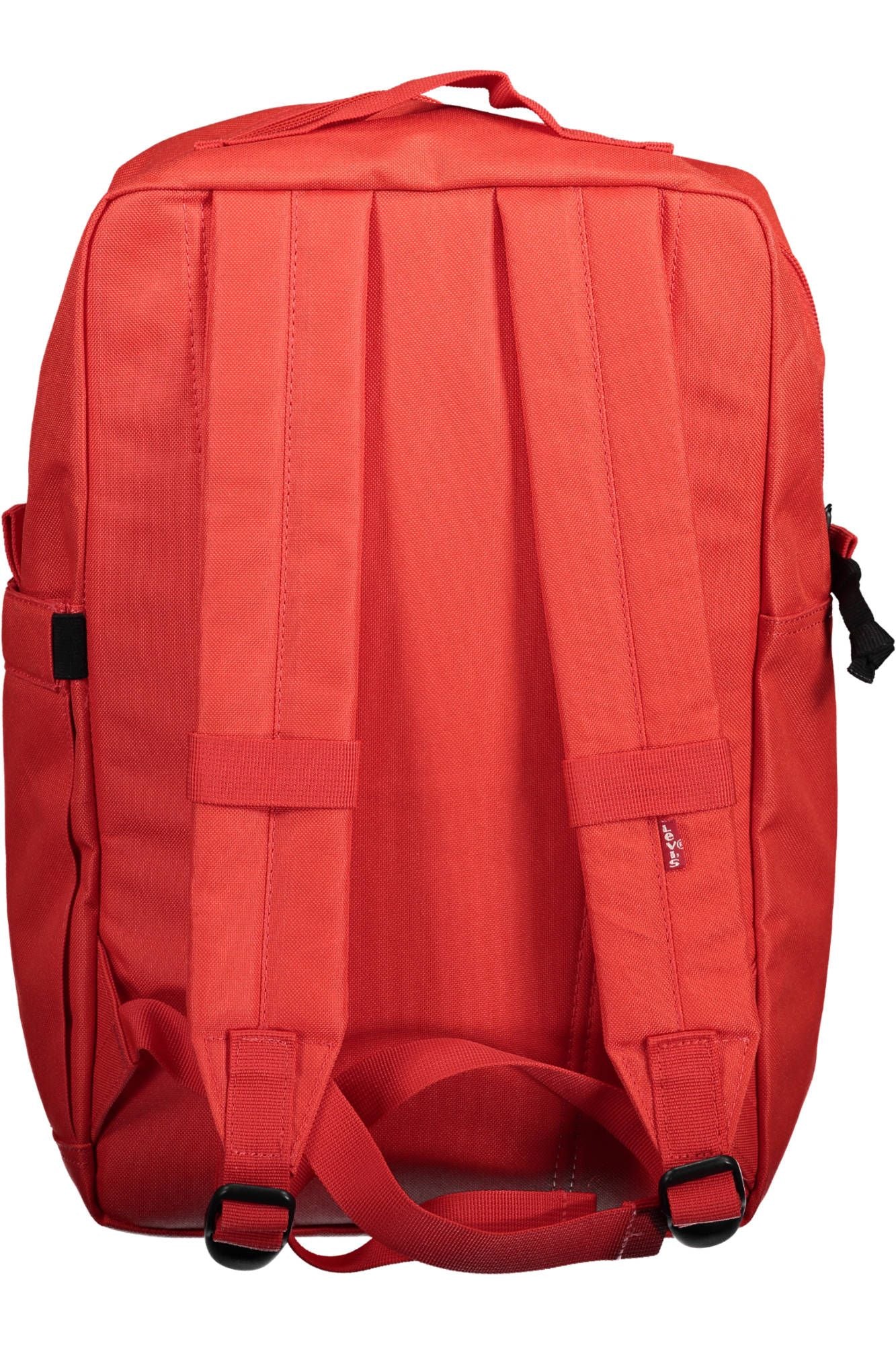 Red Polyester Backpack