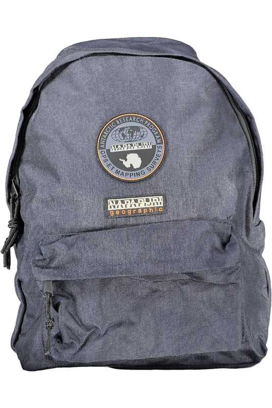 Blue Polyester Backpack