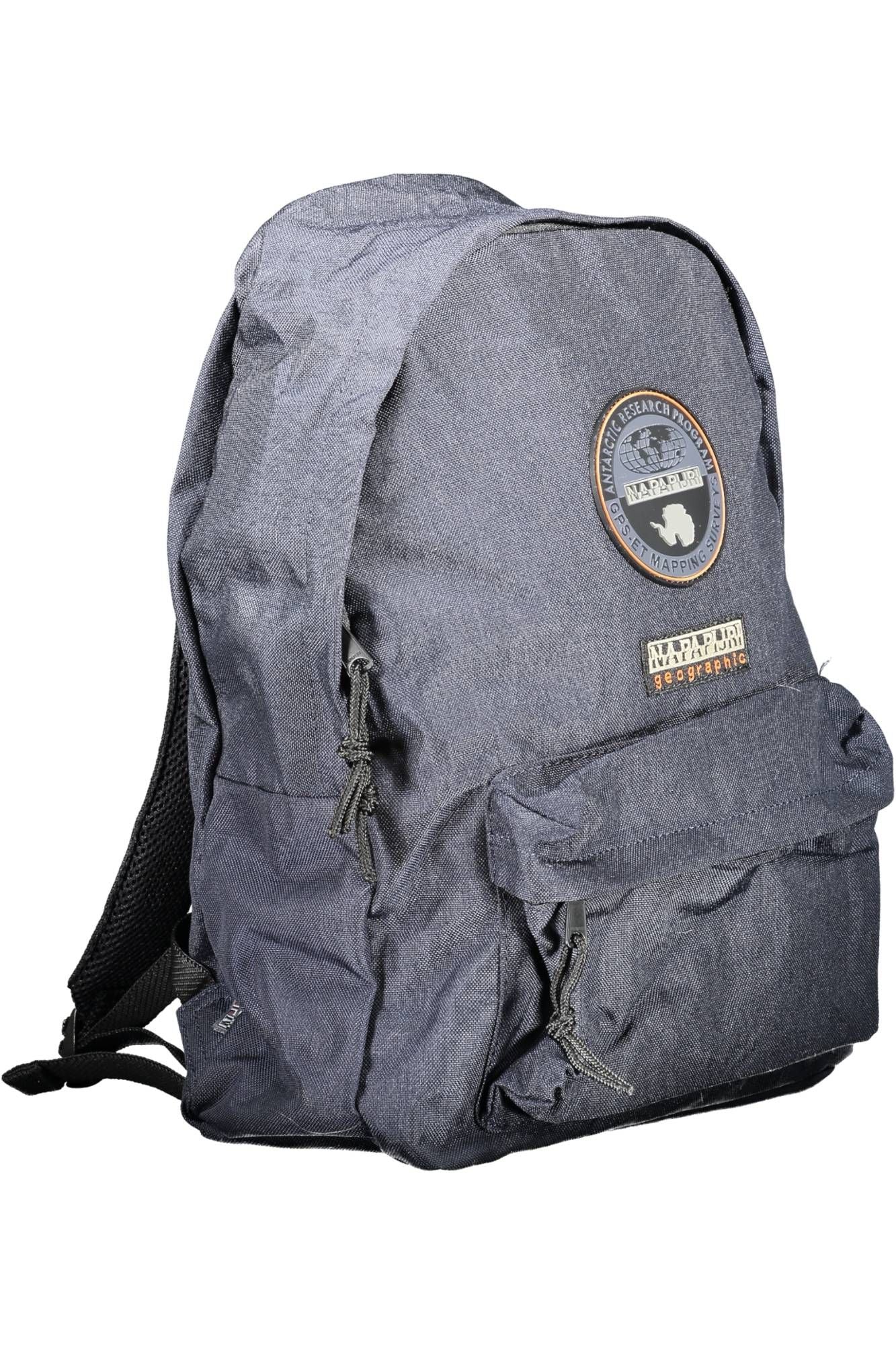 Blue Polyester Backpack